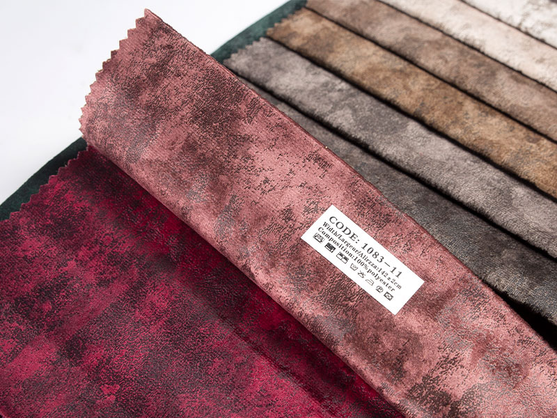 Elegante tela de terciopelo laminado, mejora cualquier proyecto de diseño de interiores