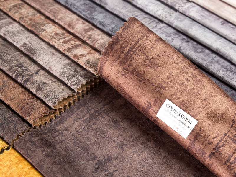 Tela de terciopelo laminado de alta calidad, perfecta para tapicería y decoración del hogar