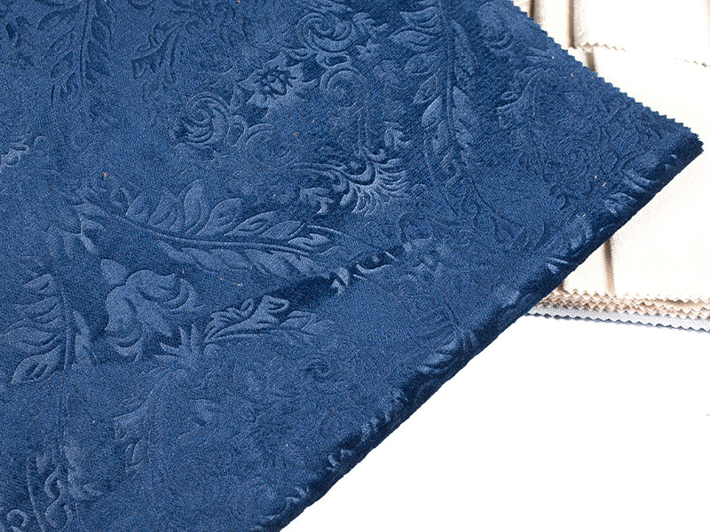 Tela de terciopelo en relieve teñida de moda y duradera