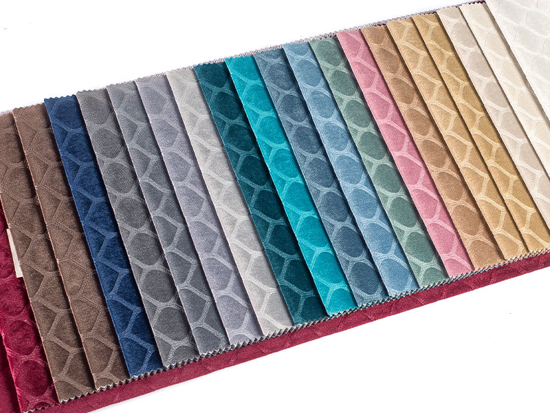 Tela de terciopelo en relieve teñida de alta calidad para decoración del hogar