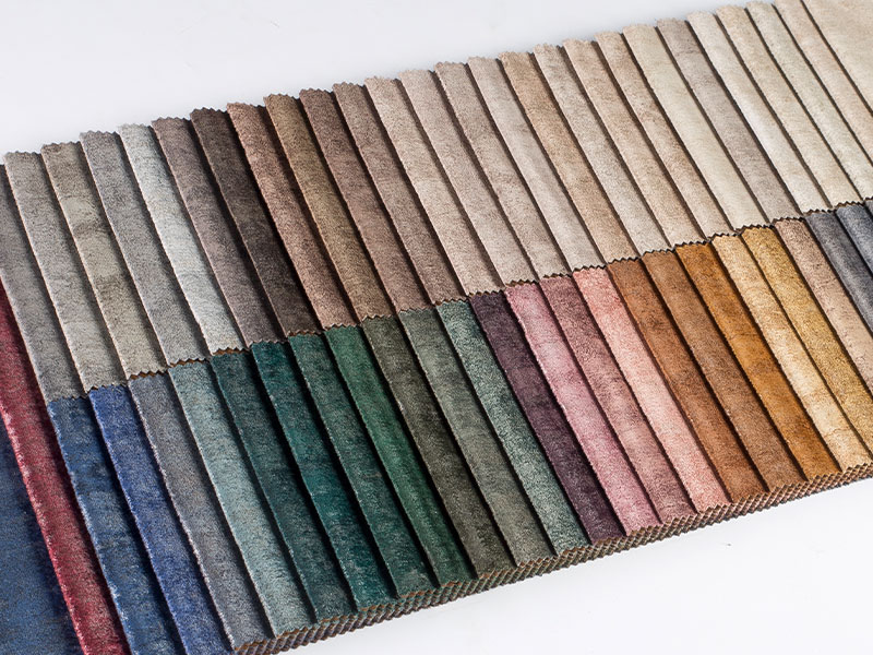 Tela de terciopelo laminado teñido