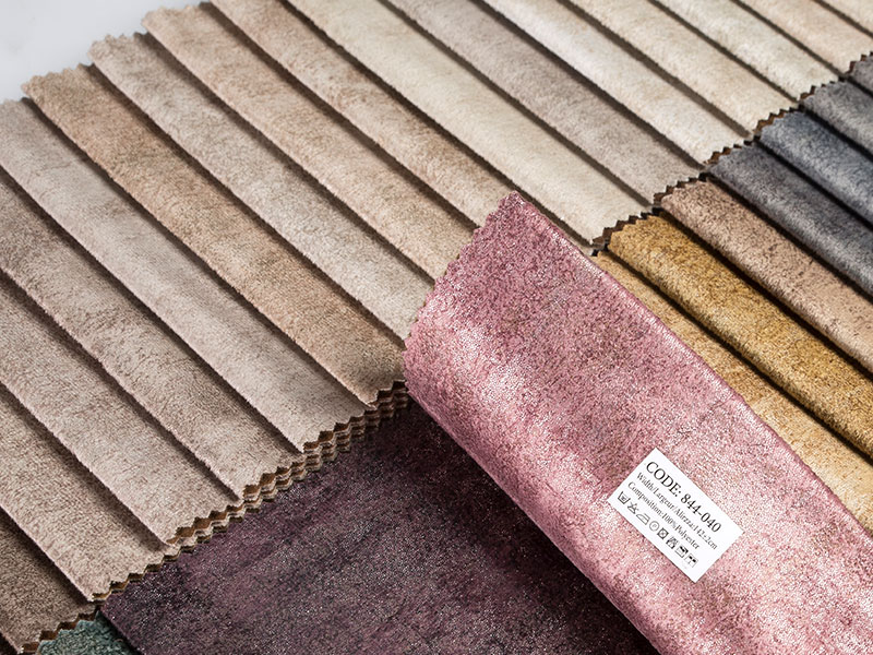 Tela de terciopelo laminado teñido