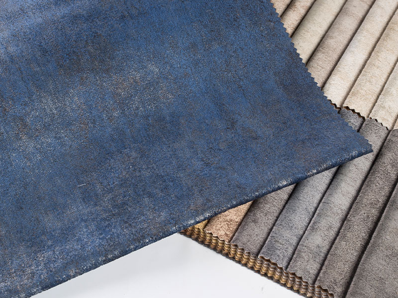 Tela de terciopelo laminado teñido