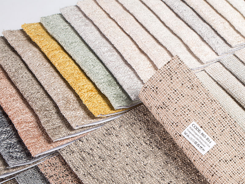 Tela de tapicería de chenille simple premium para muebles e interiores automotrices