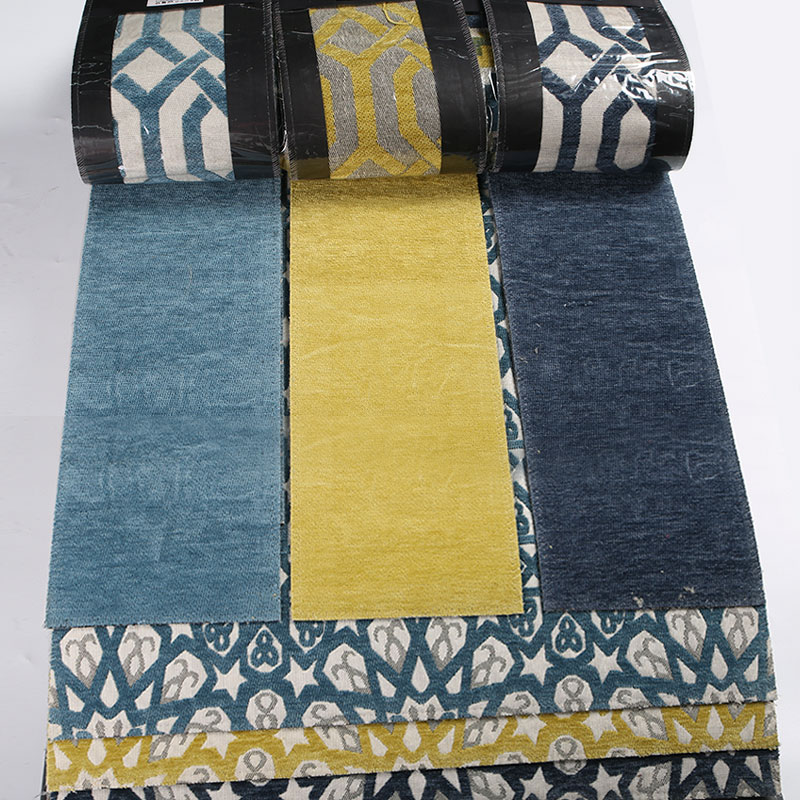 Tela de tapicería de chenille jacquard