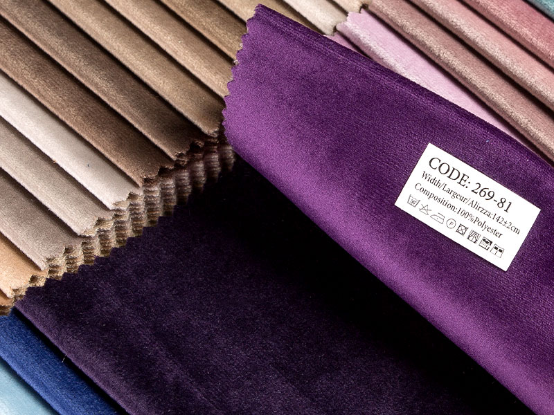 Tejido teñido / laminado Holanda Velvet Fleece Fabric Mdn269