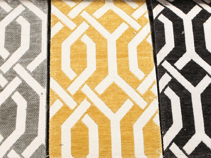 Tela de tapicería de chenille jacquard para la cubierta de silla de sofá sofá almohada mdn972