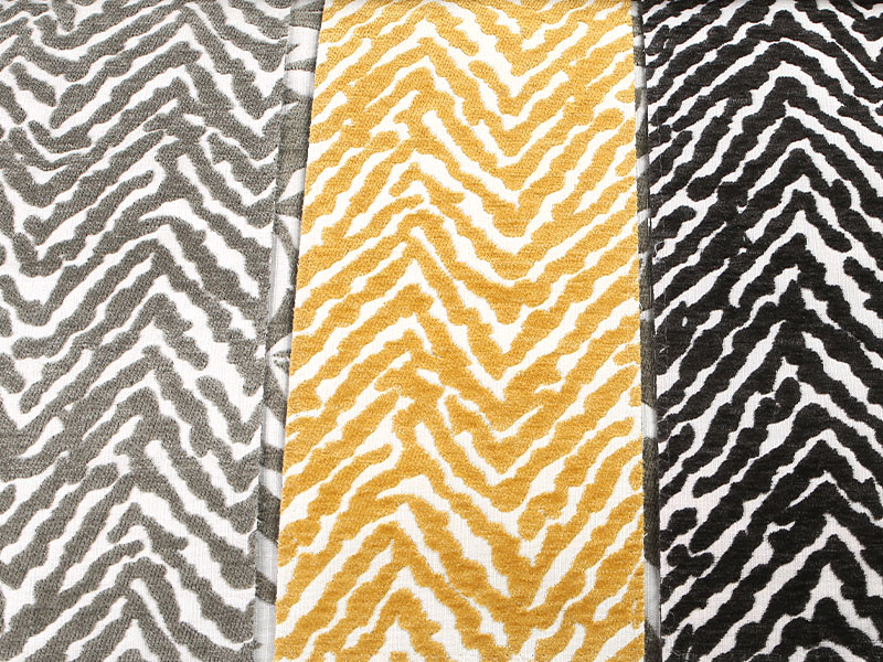Patrón floral Jacquard Chenille Cortina Sofá Tapicería Fabricación Mdn975