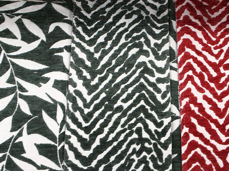 Patrón floral Jacquard Chenille Cortina Sofá Tapicería Fabricación Mdn975