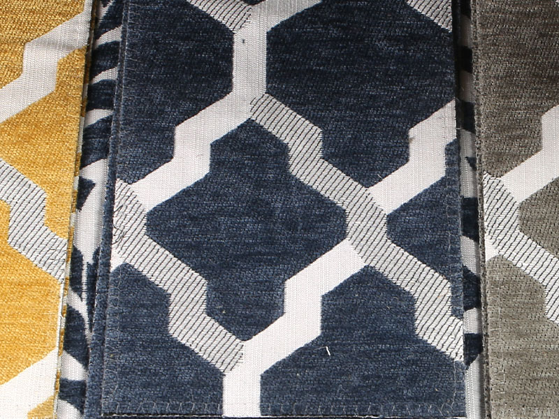 Patrón floral Jacquard Chenille Cortina Sofá Tapicería Fabricación Mdn975
